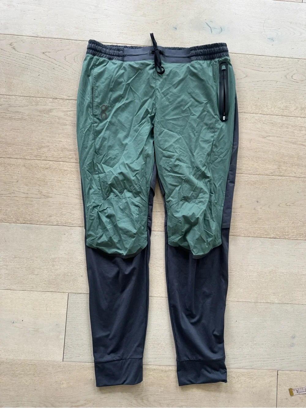 Mens On Running Pants, green Gray, size Large
